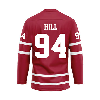 Alabama - NCAA Football : Edric Hill - Crimson Hockey Jersey