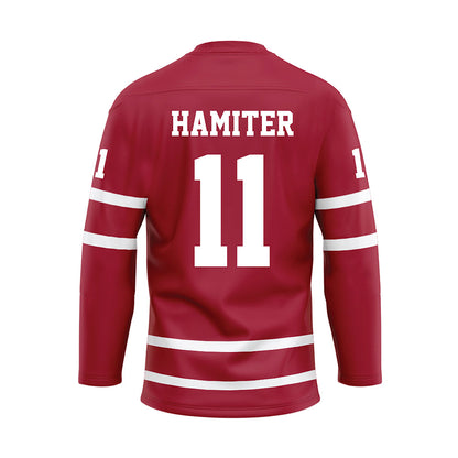 Alabama - NCAA Baseball : William Hamiter - Crimson Hockey Jersey