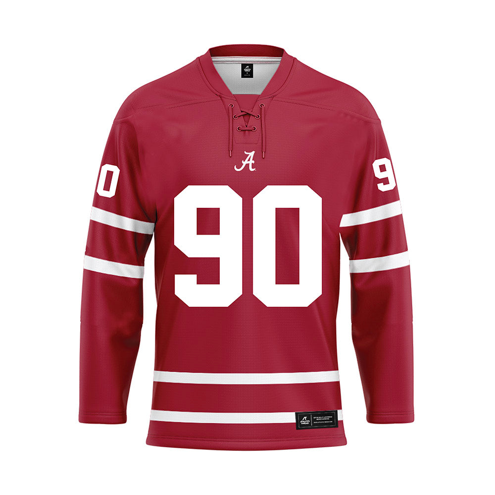 Alabama - Football Alumni : Jeremy Shelley - Crimson Hockey Jersey