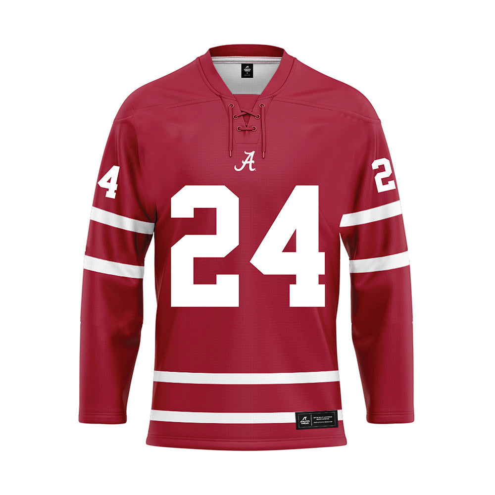 Alabama - NCAA Women's Basketball : Leah Brooks - Crimson Hockey Jersey