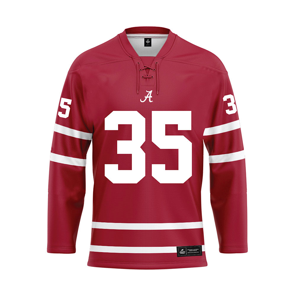 Alabama - Mens Basketball Alumni : Erwin Dudley - Crimson Hockey Jersey