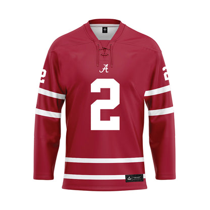 Alabama - Mens Basketball Alumni : Emmett Thomas - Crimson Hockey Jersey