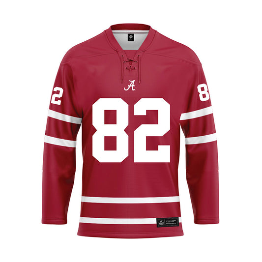 Alabama - Football Alumni : Terry Jones Jr - Crimson Hockey Jersey