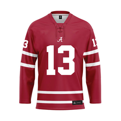 Alabama - NCAA Baseball : Bryce Eblin - Crimson Hockey Jersey