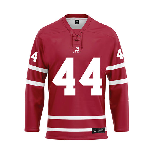 Alabama - NCAA Baseball : TJ McCants - Crimson Hockey Jersey