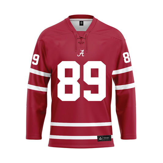 Alabama - NCAA Football : Ty Lockwood - Crimson Hockey Jersey