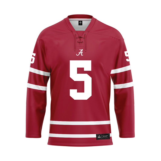 Alabama - Women's Basketball Alumni : Hannah Barber - Crimson Hockey Jersey