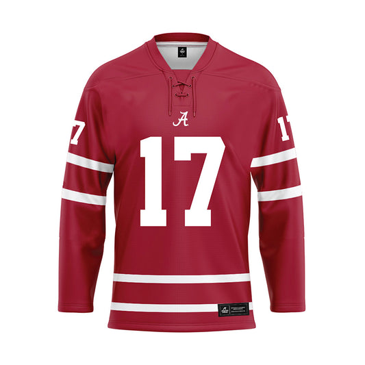 Alabama - NCAA Softball : Riley Valentine - Crimson Hockey Jersey