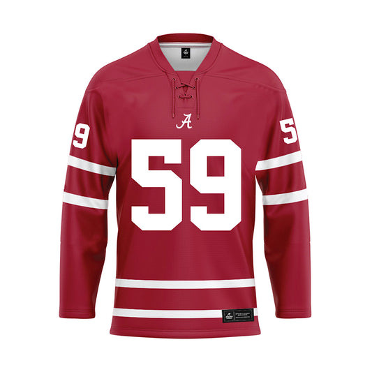 Alabama - Football Alumni : Dallas Warmack - Crimson Hockey Jersey