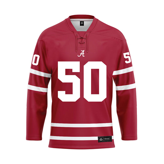 Alabama - Mens Basketball Alumni : Antoine Pettway - Crimson Hockey Jersey