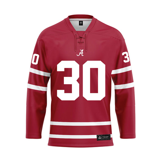 Alabama - NCAA Football : Cayden Jones - Crimson Hockey Jersey