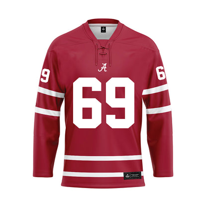 Alabama - NCAA Football : Joseph Ionata - Crimson Hockey Jersey