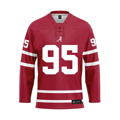 Alabama - NCAA Football : Anderson Green - Crimson Hockey Jersey