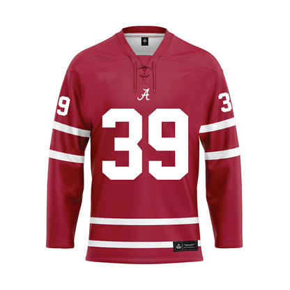 Alabama - NCAA Baseball : Sam Mitchell - Crimson Hockey Jersey