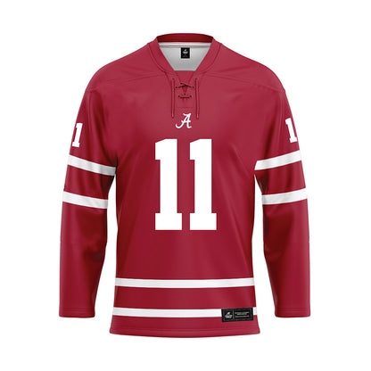 Alabama - NCAA Baseball : William Hamiter - Crimson Hockey Jersey