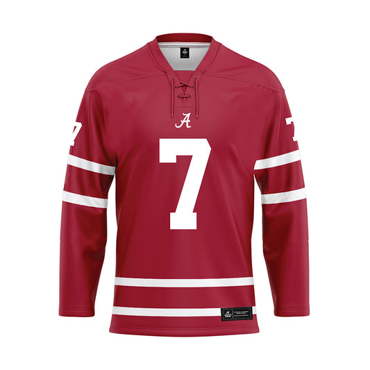 Alabama - NCAA Football : Dashawn Jones - Crimson Hockey Jersey