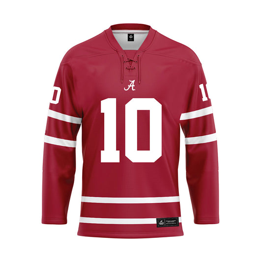 Alabama - NCAA Football : Austin Mack - Crimson Hockey Jersey