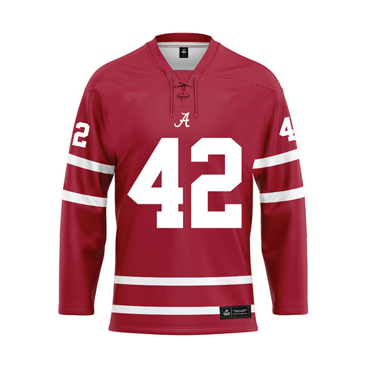 Alabama - Football Alumni : Adrian Hubbard - Crimson Hockey Jersey