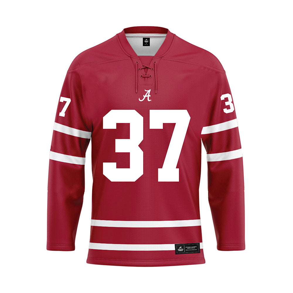 Alabama - NCAA Baseball : Will Plattner - Crimson Hockey Jersey