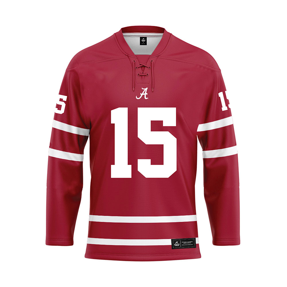 Alabama - Football Alumni : William Watts - Crimson Hockey Jersey