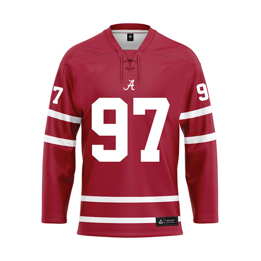 Alabama - Football Alumni : PJ Fitzgerald - Crimson Hockey Jersey