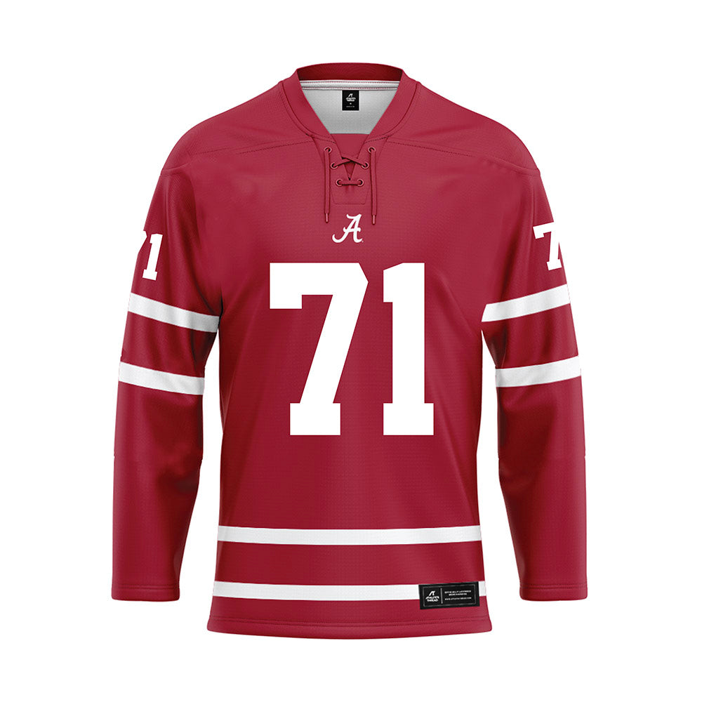 Alabama - Football Alumni : Darrian Dalcourt - Crimson Hockey Jersey