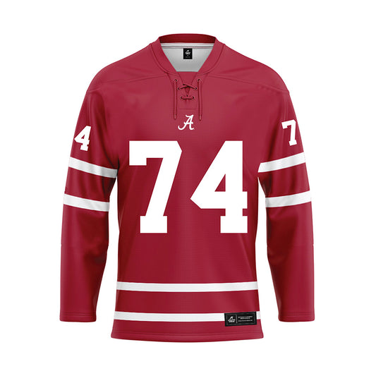 Alabama - Football Alumni : David Hannah - Crimson Hockey Jersey