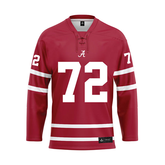 Alabama - Football Alumni : Chris Capps - Crimson Hockey Jersey