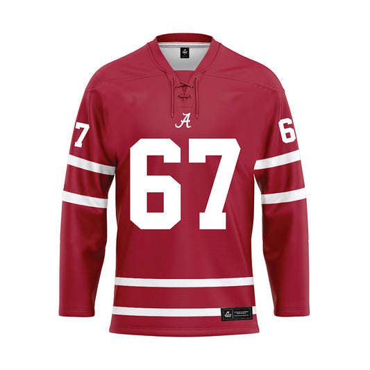 Alabama - Football Alumni : Richard Ferguson - Crimson Hockey Jersey