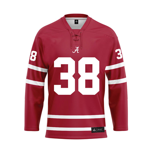 Alabama - NCAA Baseball : Luke Vaughn - Crimson Hockey Jersey