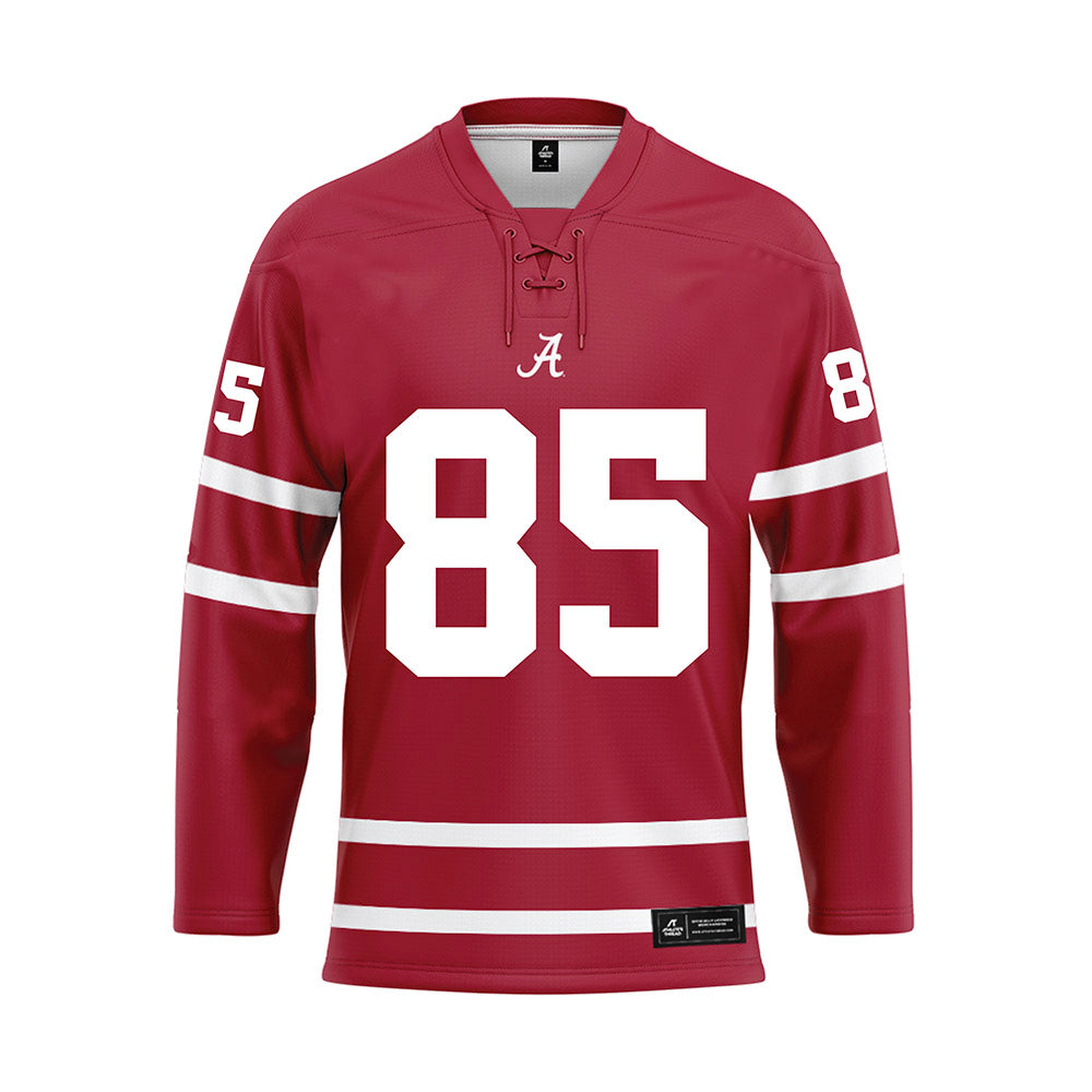 Alabama - Football Alumni : Jim Simmons - Crimson Hockey Jersey