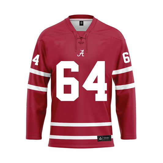 Alabama - NCAA Football : Mac Smith - Crimson Hockey Jersey