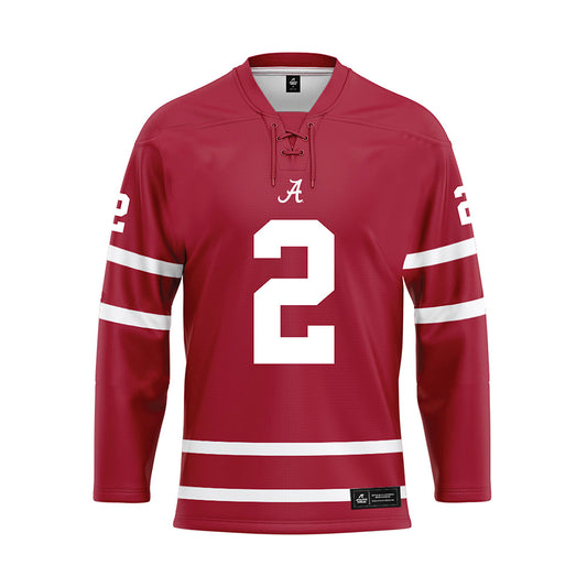 Alabama - NCAA Football : Zabien Brown - Crimson Hockey Jersey