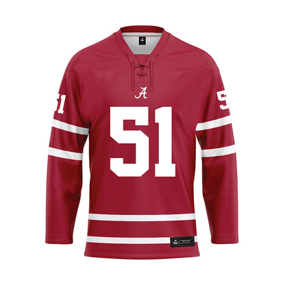 Alabama - Football Alumni : Tommy Cole - Crimson Hockey Jersey