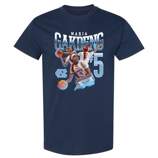 UNC - NCAA Women's Basketball : Maria Gakdeng - Player Collage T-Shirt