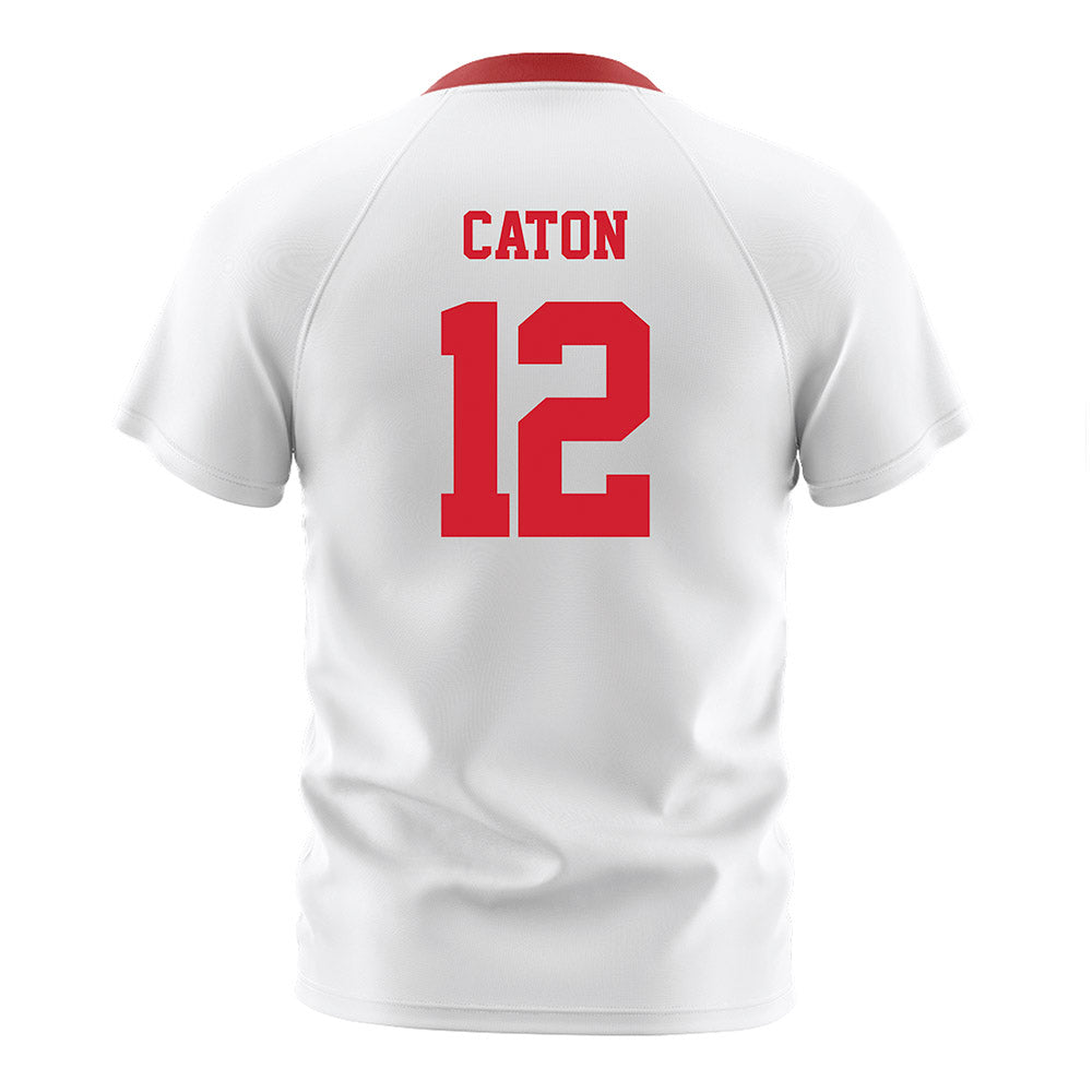 NC State - NCAA Men's Soccer : Tyler Caton - White Soccer Jersey-1