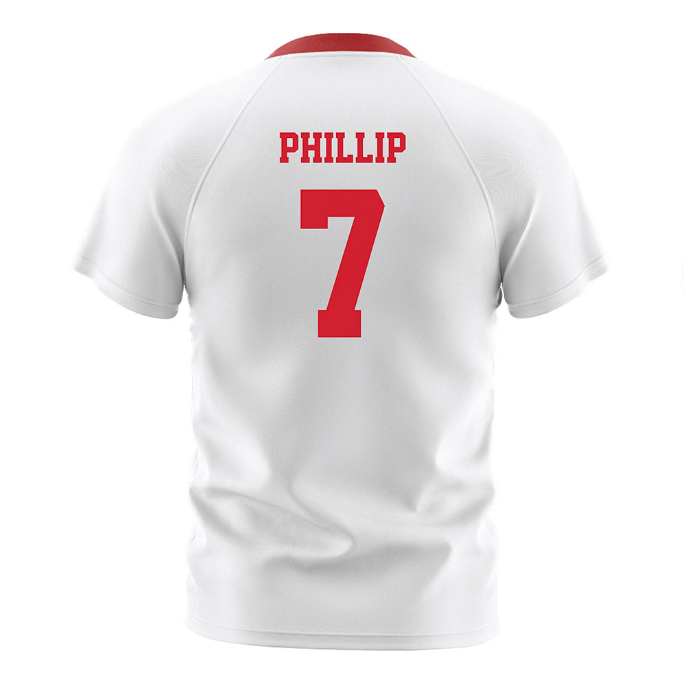 NC State - NCAA Men's Soccer : Donavan Phillip - White Soccer Jersey-1