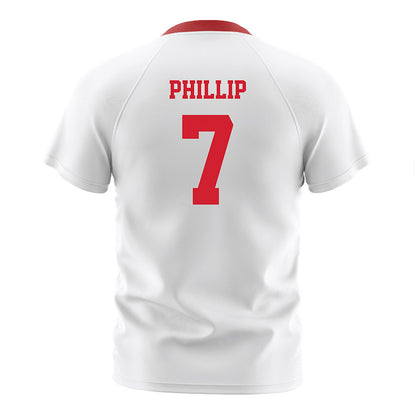 NC State - NCAA Men's Soccer : Donavan Phillip - White Soccer Jersey-1