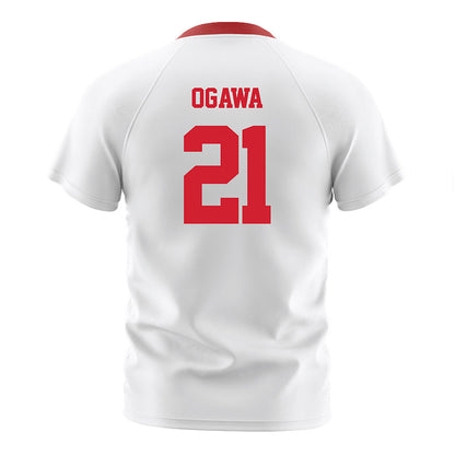 NC State - NCAA Men's Soccer : Max Ogawa - White Soccer Jersey-1