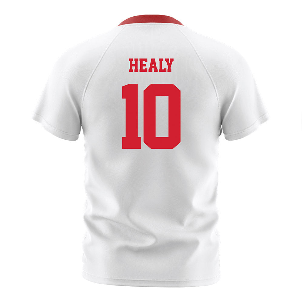 NC State - NCAA Men's Soccer : Taig Healy - White Soccer Jersey-1