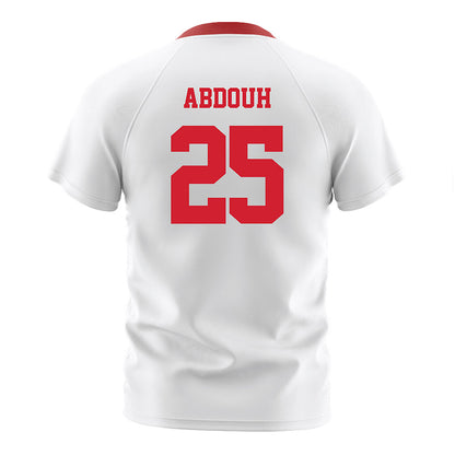NC State - NCAA Men's Soccer : Adam Abdouh - White Soccer Jersey-1