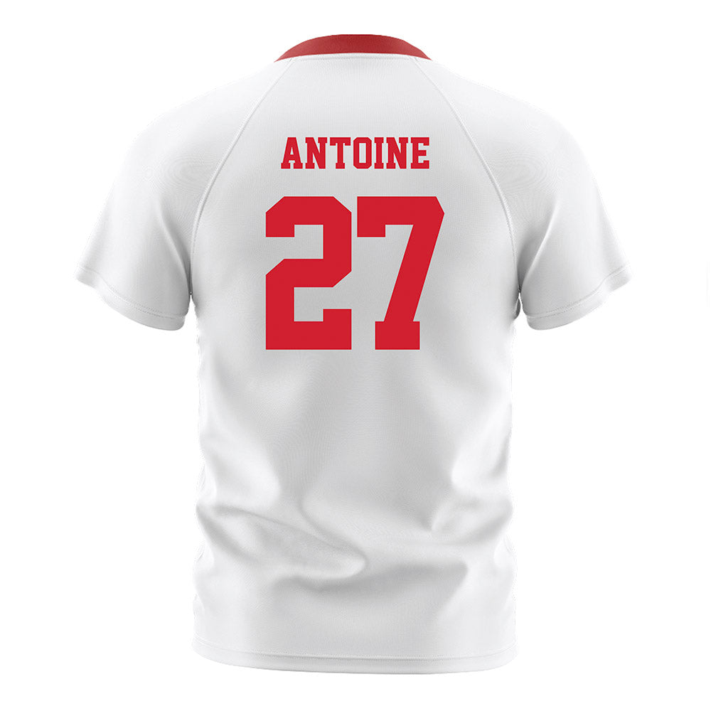 NC State - NCAA Men's Soccer : Nakai Antoine - White Soccer Jersey-1