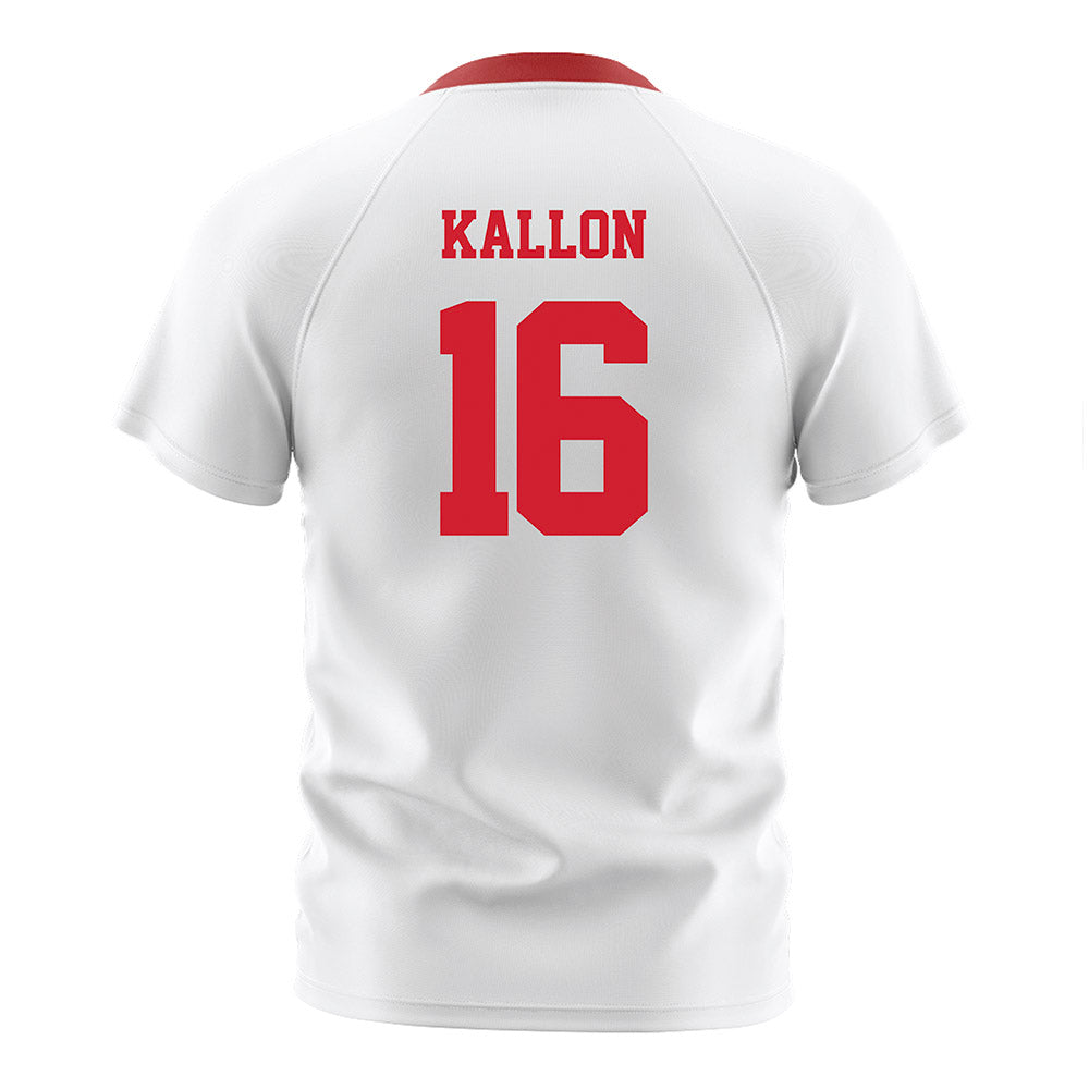 NC State - NCAA Men's Soccer : Mohamed Kallon - White Soccer Jersey-1