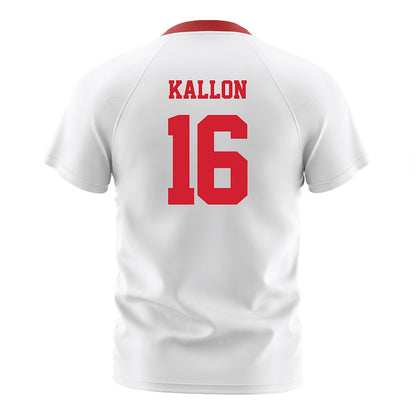 NC State - NCAA Men's Soccer : Mohamed Kallon - White Soccer Jersey-1