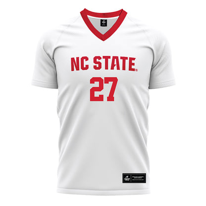 NC State - NCAA Men's Soccer : Nakai Antoine - White Soccer Jersey-0