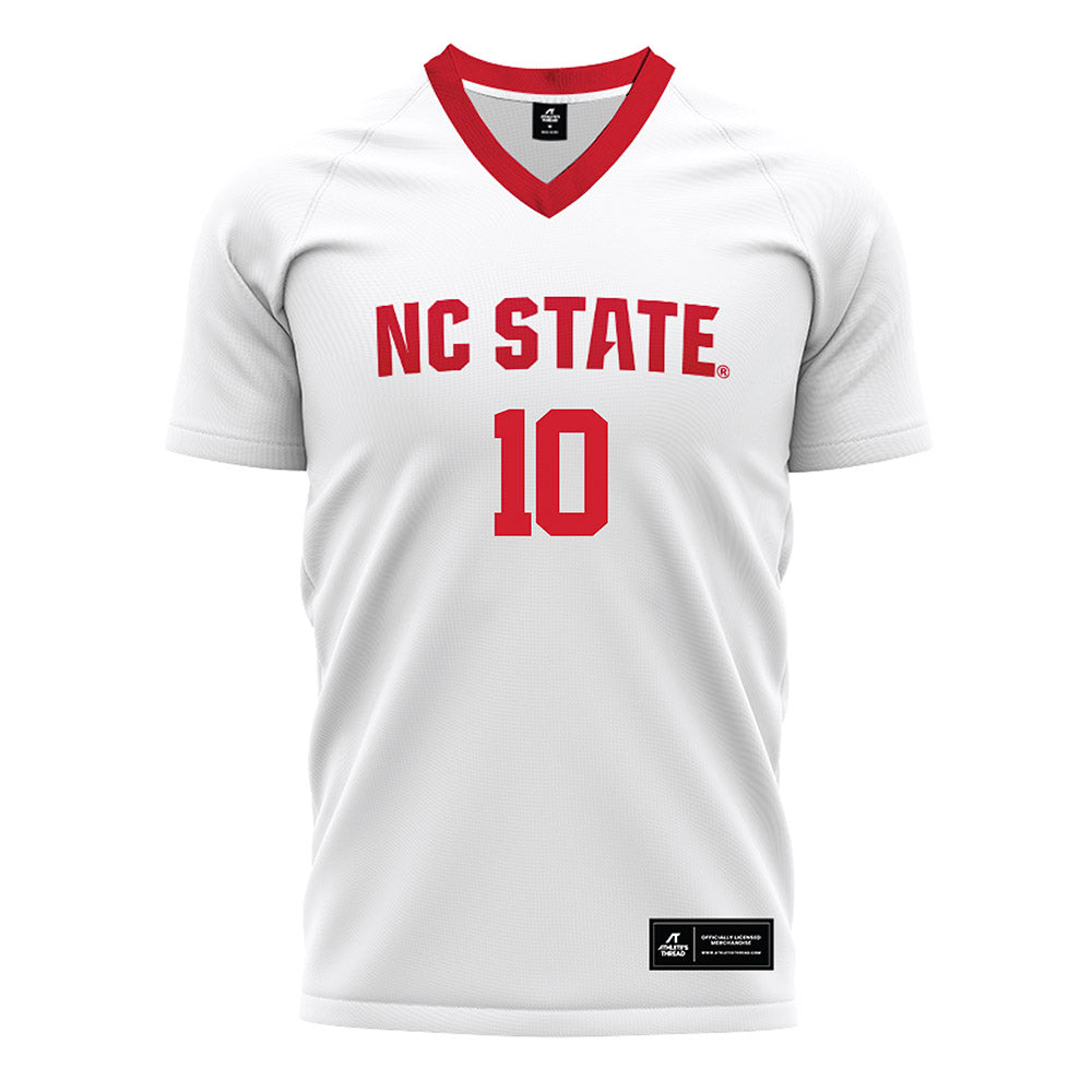 NC State - NCAA Men's Soccer : Taig Healy - White Soccer Jersey-0