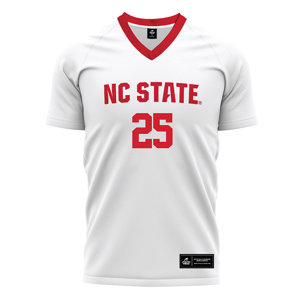 NC State - NCAA Men's Soccer : Adam Abdouh - White Soccer Jersey-0
