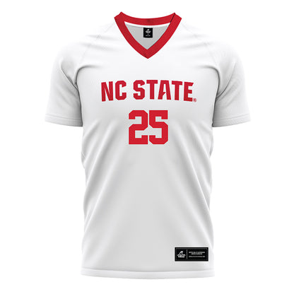 NC State - NCAA Men's Soccer : Adam Abdouh - White Soccer Jersey-0