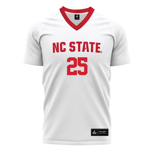 NC State - NCAA Men's Soccer : Adam Abdouh - White Soccer Jersey-0