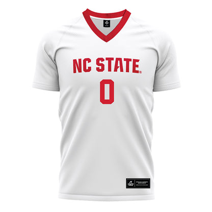 NC State - NCAA Men's Soccer : Christian Herluf - White Soccer Jersey-0
